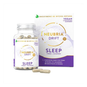 Vegan NEUBRIA DRIFT Sleep Συμπλήρωμα διατροφής για τον ύπνο και τη χαλάρωση 60 κάψουλες