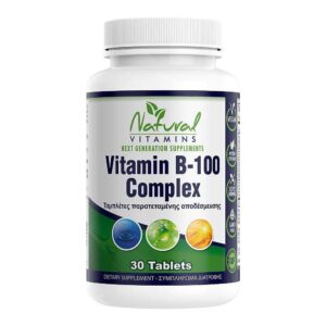 Natural Vitamins B Complex 100 30 Ταμπλέτες