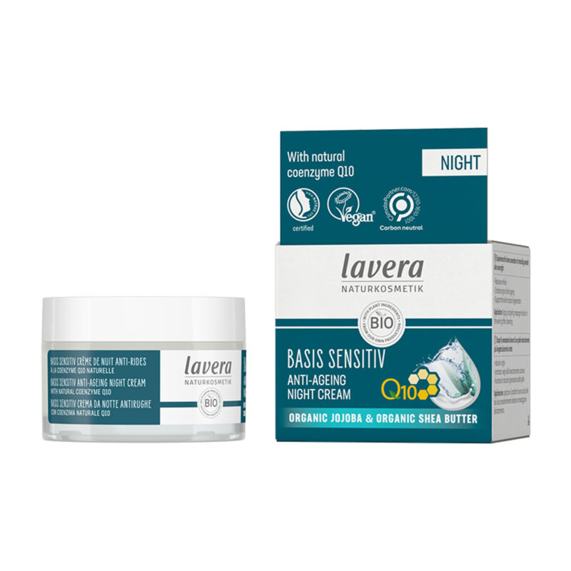 Q10 Κρέμα Νυκτός Basis με Αντιγηραντική Δράση Lavera 50ml