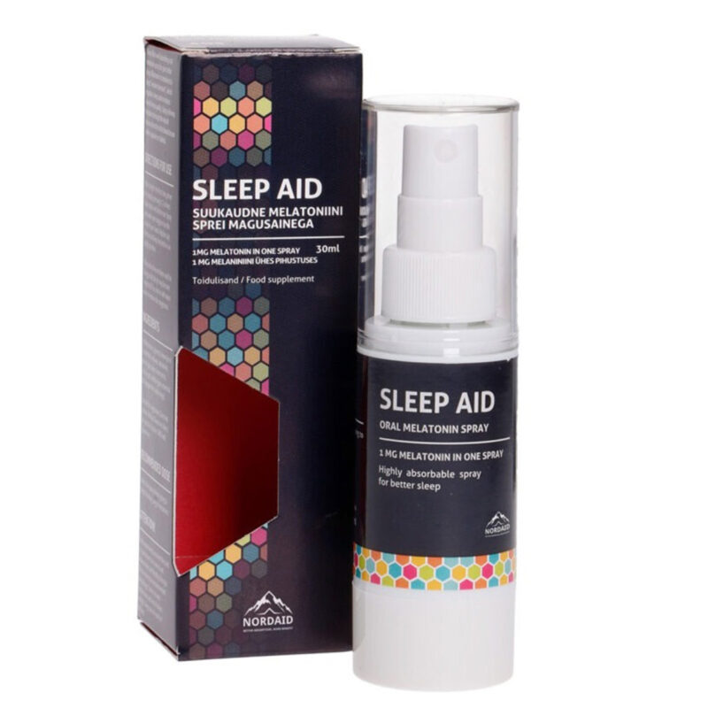 Vegan SLEEP AID Μελατονίνη 1 mg Υπογλώσσιο spray NordAid 30 mL