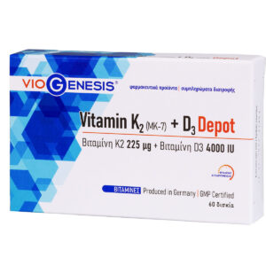 Vitamin K2 + D3 Depot Viogenesis 60 Ταμπλέτες