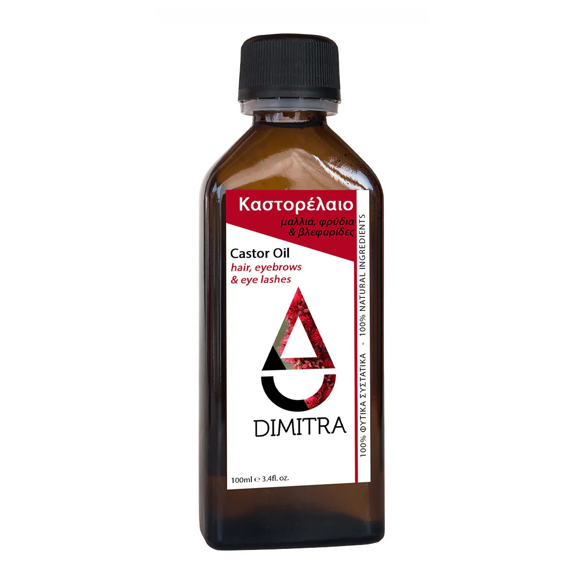 Vegan Καστορέλαιο Dimitra 100mL