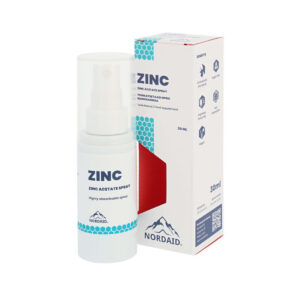 Zinc acetate Spray Υπογλώσσιος ψευδάργυρος με βιταμίνη Β5 NordAid 30mL