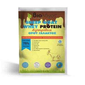 Αιγοπρόβεια Μονοδοσική Ελληνική Πρωτεΐνη Με Βιολογική Μπανάνα και κακάο Βιολόγος 25g