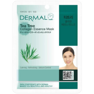 Κορεάτικη Ομορφιά Μάσκα Προσώπου Tea Tree για Έλεγχο του Σμήγματος στο Δέρμα Dermal 23g
