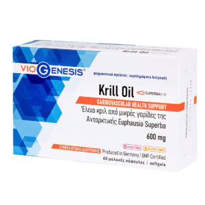 Krill Oil 600mg Viogenesis 60 κάψουλες