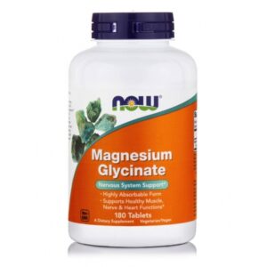 Vegan Magnesium Glycinate 200mg Now Foods 180 Ταμπλέτες