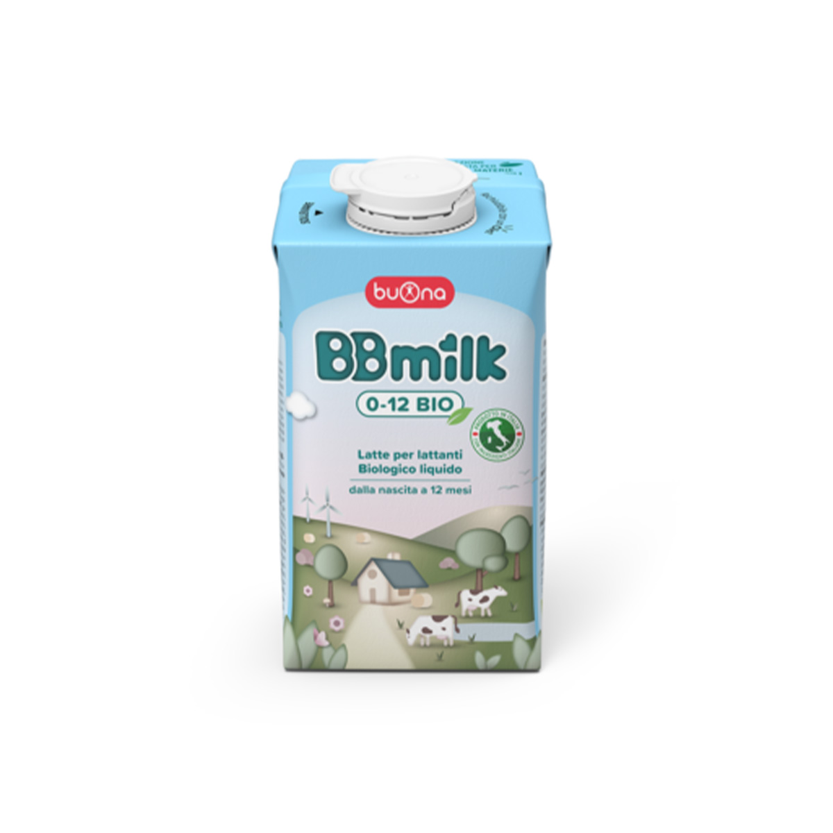 BBmilk 0 12 μηνών Βιολογικό γάλα σε υγρή μορφή Buona 500mL