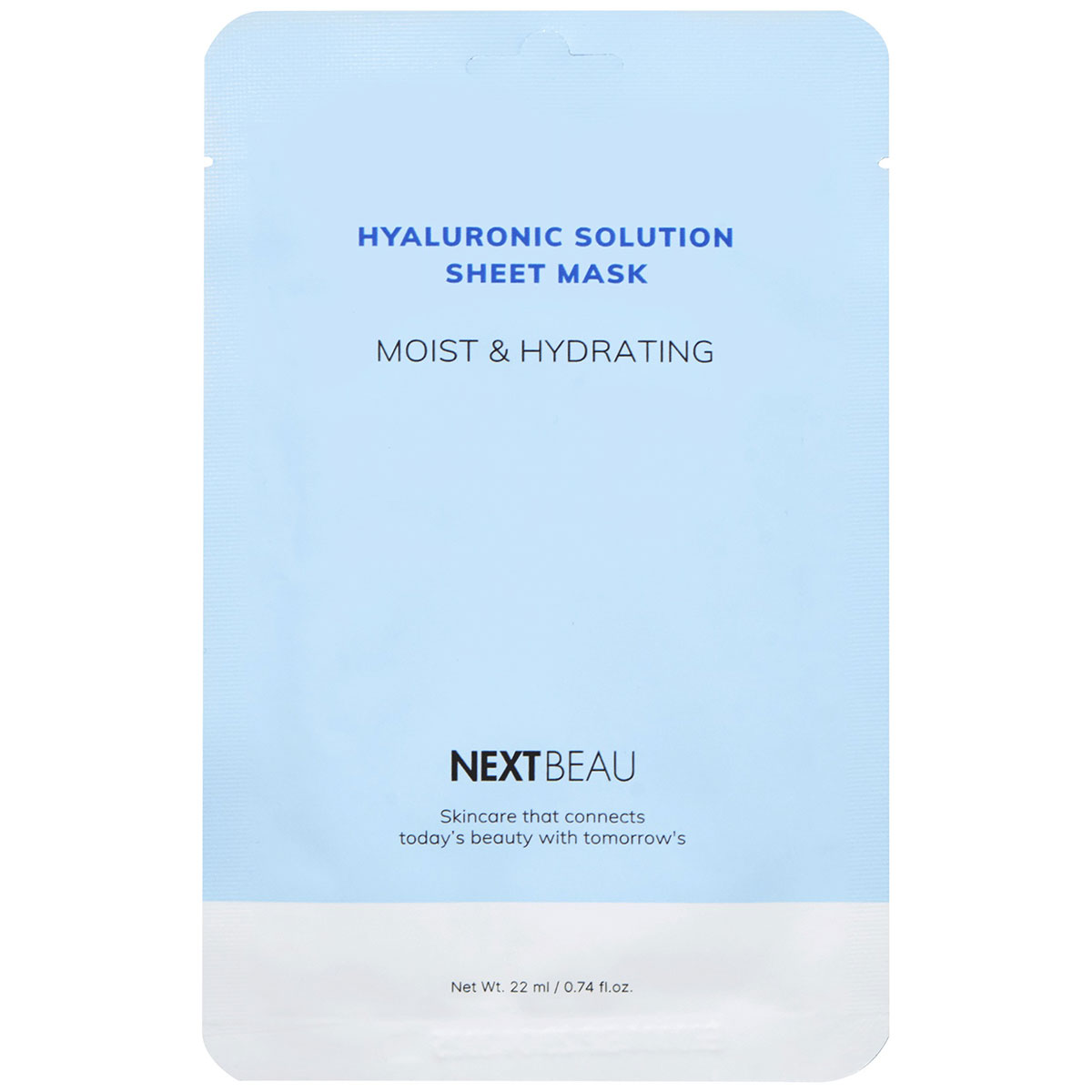 Μάσκα Προσώπου με Υαλουρονικό NEXTBEAU 22mL