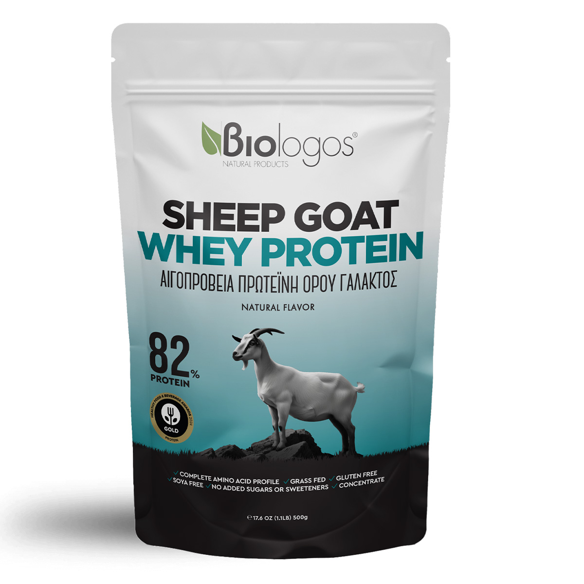 Αιγοπρόβεια Πρωτεΐνη Ορού Γάλακτος 82% Βιολόγος 500g