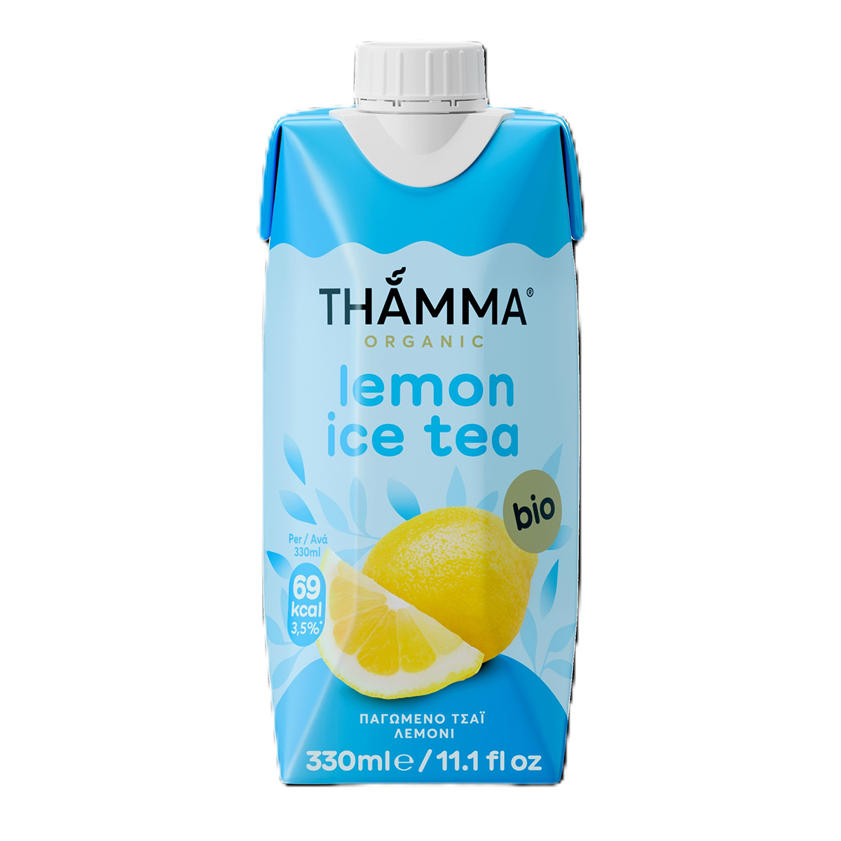 Βιολογικό Παγωμένο Τσάι Λεμόνι Thamma 330mL