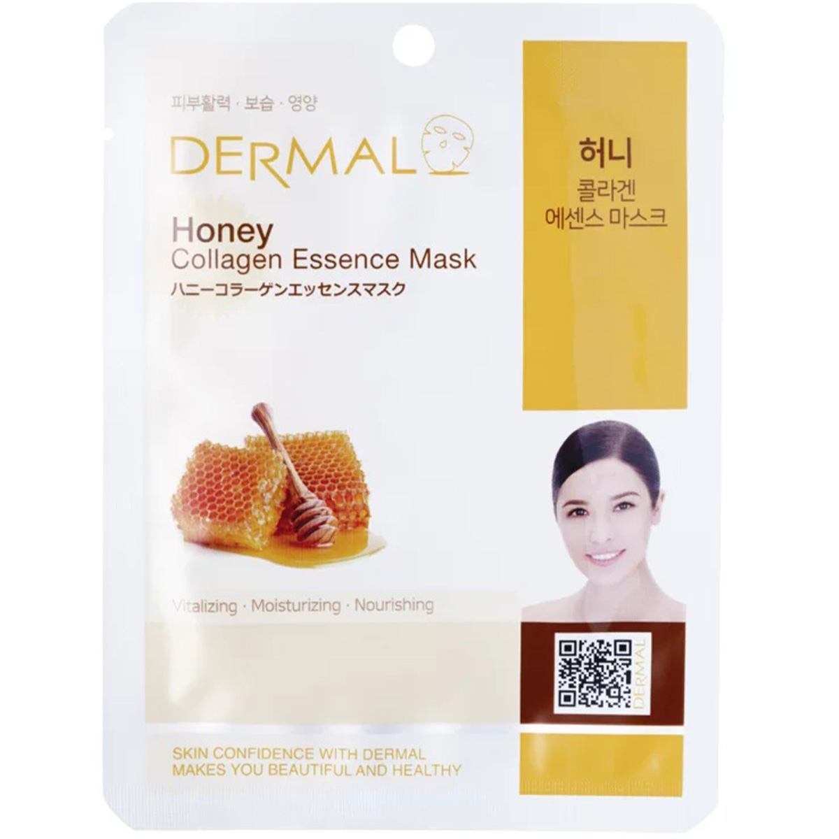 Κορεάτικη Ομορφιά Μάσκα Προσώπου Honey για Αναζωογόνηση και Θρέψη στο Δέρμα Dermal 23g